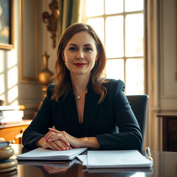 Detailní portrét profesionální ženy finanční poradkyně v kanceláři